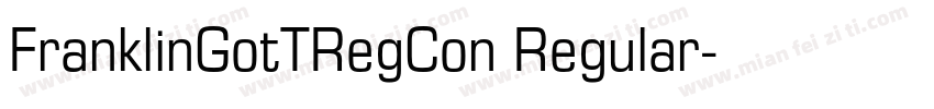 FranklinGotTRegCon Regular字体转换